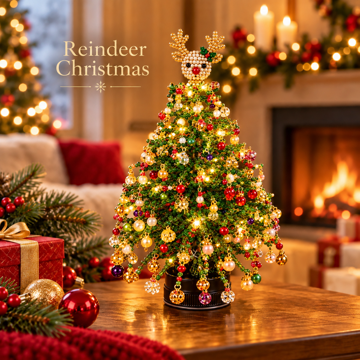 🎄DIY Beaded Christmas Tree Kit – Create Your Own Sparkling Holiday Decoration