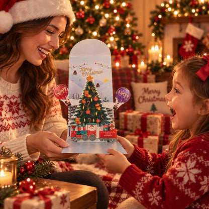 🎁3D Christmas Money Gift Card （Two types, Five-pack）