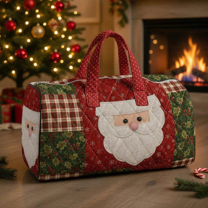 Handmade Christmas Quilted Tote Bag